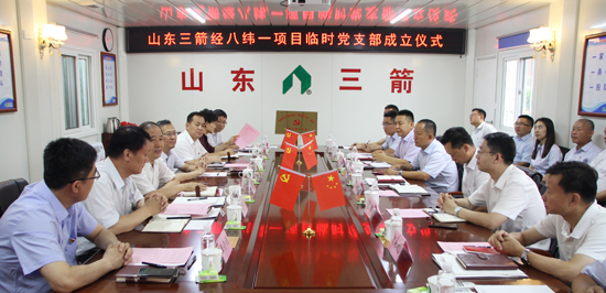 探索党建新模式 支部建到项目部――beat365英国官网网站首个项目临时党支部揭牌成立